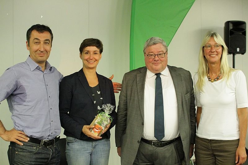 Foto von Cem Özdemir, Sandra Detzer, Reinhard Bütikofer und Ingrid Hönlinger