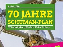Sharepic mit der Aufschrift "70 Jahre Schuman-Plan"